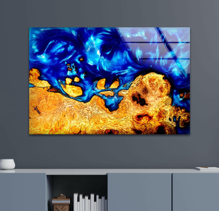 Epoxy Resin and Wood Glass Wall Art glass wall decor, glass wall art decor
