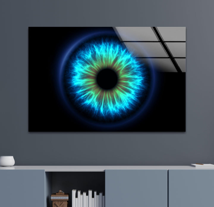 Blaues Auge, Glaswandkunst