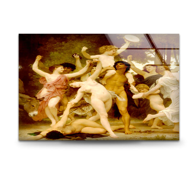 Mythological The Youth of Bacchus Tempered Glass Wall Art