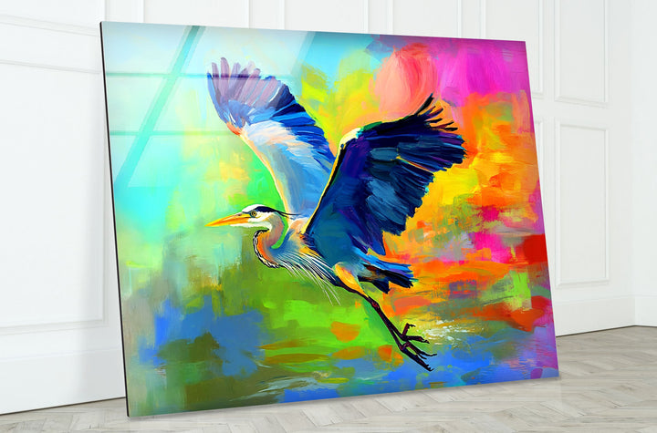 Soaring Radiance – Lebendige Flug-Wandkunst aus Glas