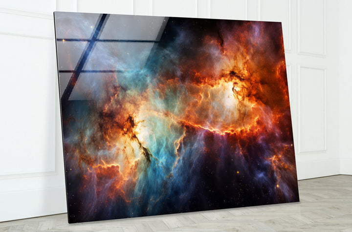 Urban Vortex Wandkunst – Dynamischer abstrakter Glasdruck 