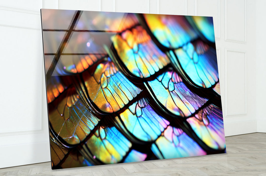 Serene Horizon Wandkunst – Minimalistischer abstrakter Glasdruck 