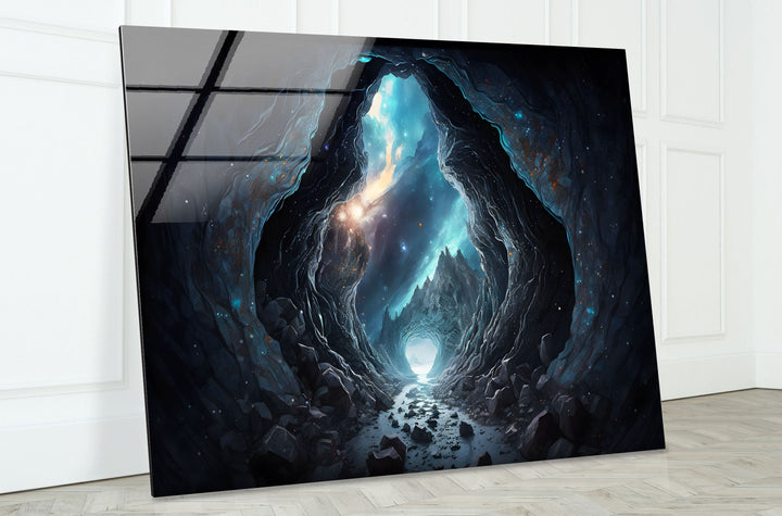 Aurora Prism Wall Art – Radiant Cosmic Glass Print Decor