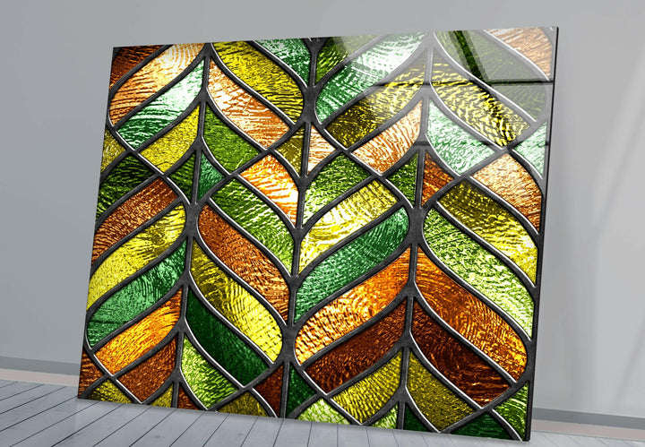 Green Stained Glass Wall Art stained glass wall art, stained glass wall decor