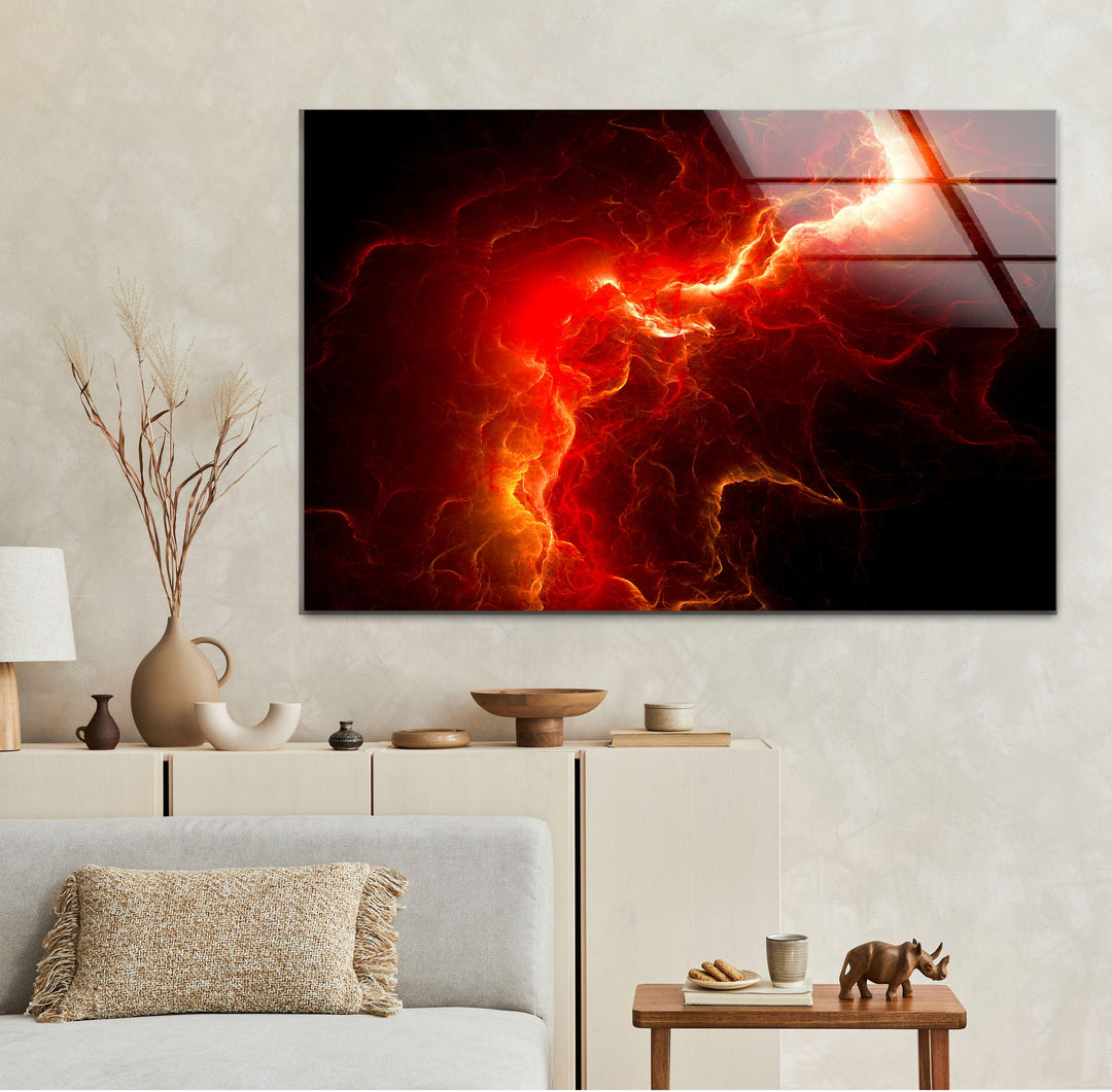 Red Storm Stunning Abstract Art for Modern Homes