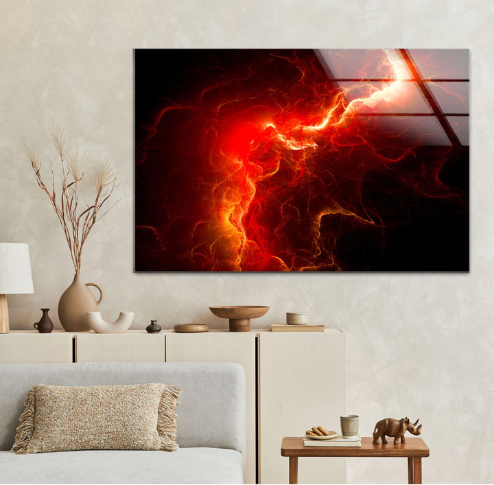 Red Storm Stunning Abstract Art for Modern Homes