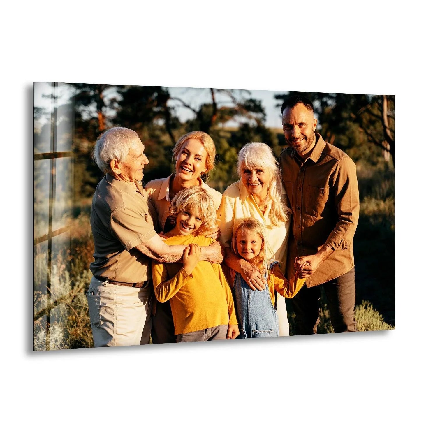 Custom Horizontal Rectangular Glass Wall Art | Personalized Glass Prints