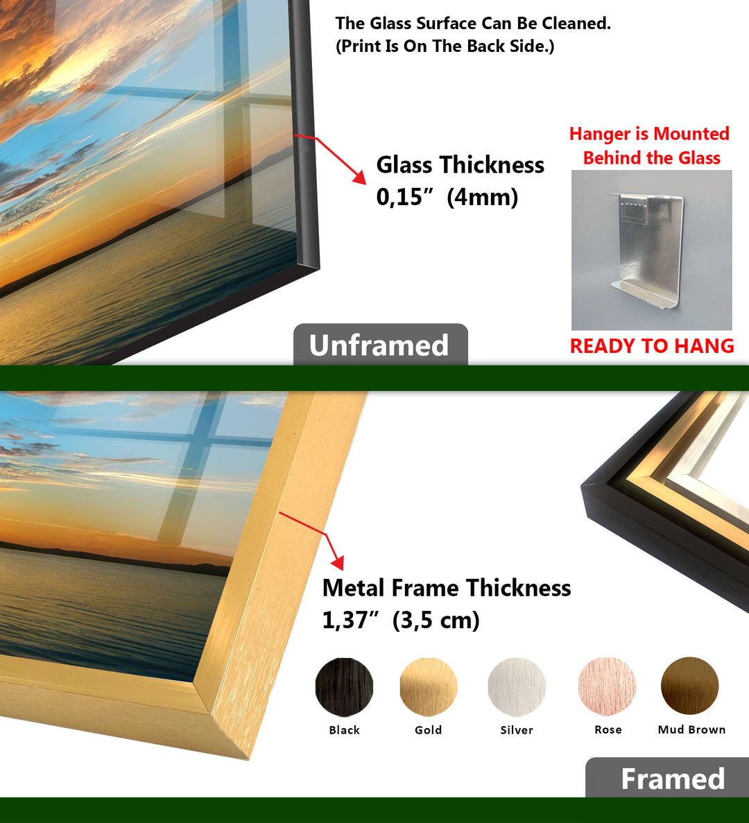 Golden Horizon Wall Art – Sailboat Sunset Glass Print