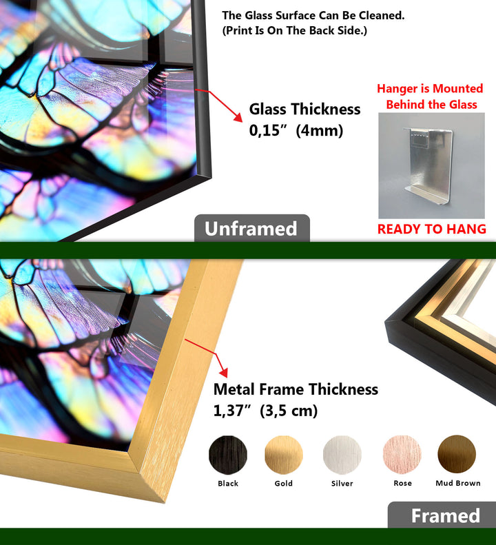 Serene Horizon Wandkunst – Minimalistischer abstrakter Glasdruck 