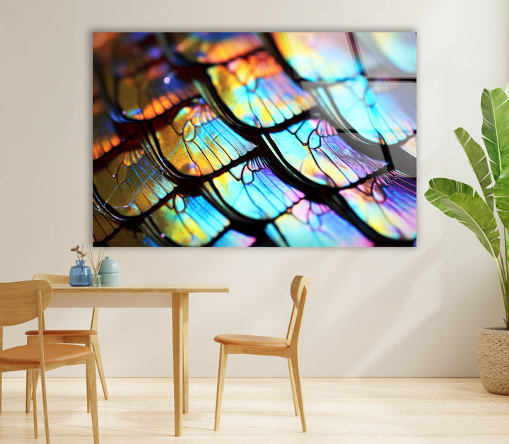 Serene Horizon Wandkunst – Minimalistischer abstrakter Glasdruck 