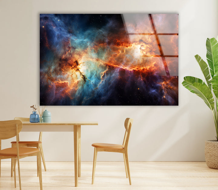 Urban Vortex Wandkunst – Dynamischer abstrakter Glasdruck 