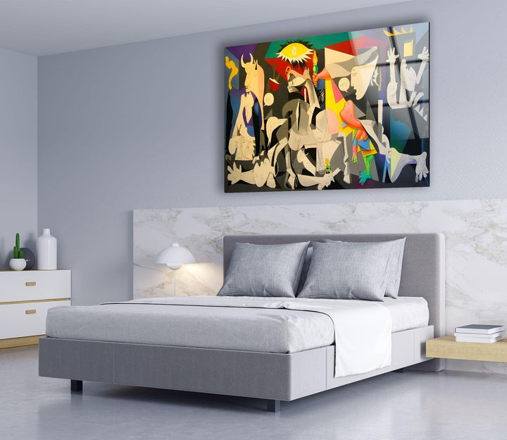 Guernico by Picasso Glass Wall Art custom glass photo prints, large glass prints
