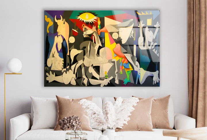 Guernico by Picasso Glass Wall Art glass photo prints, glass picture prints
