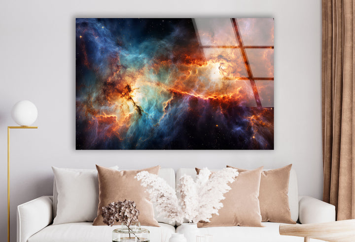Urban Vortex Wandkunst – Dynamischer abstrakter Glasdruck 