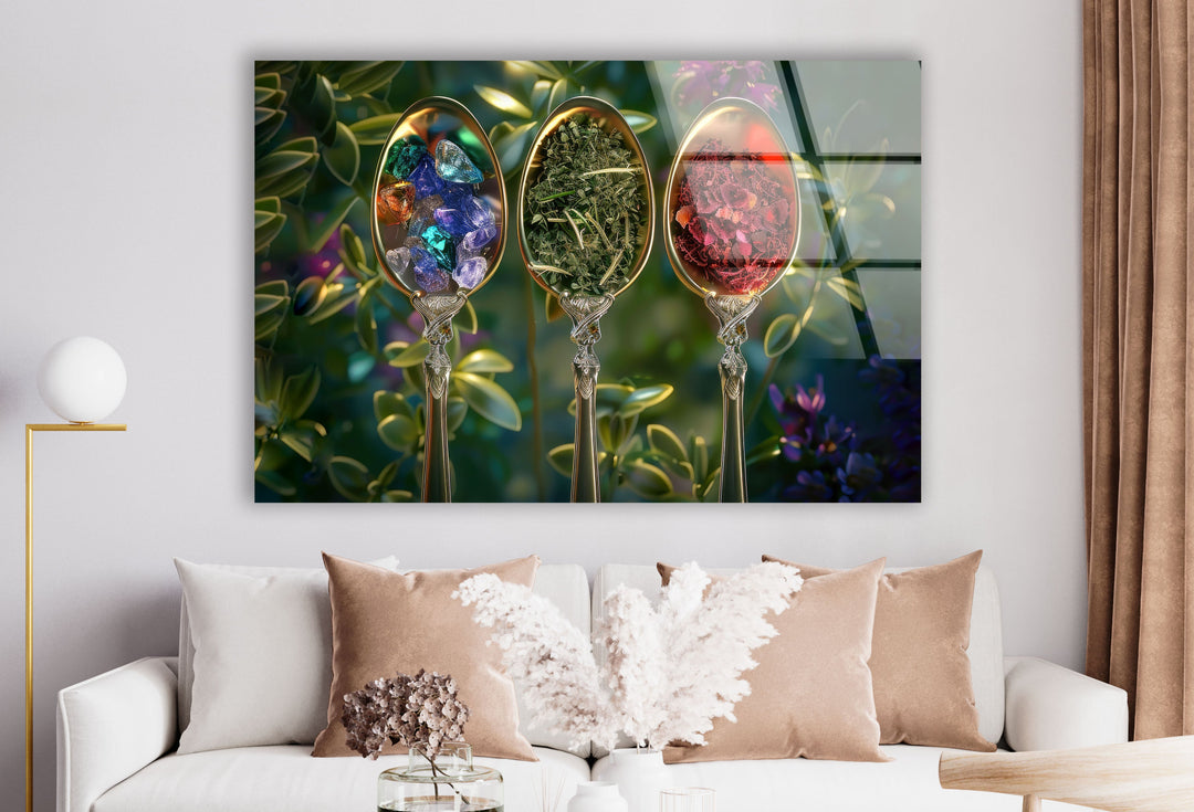 Colorful Spice Glass Wall Art, art glass wall art, glass wall art pictures