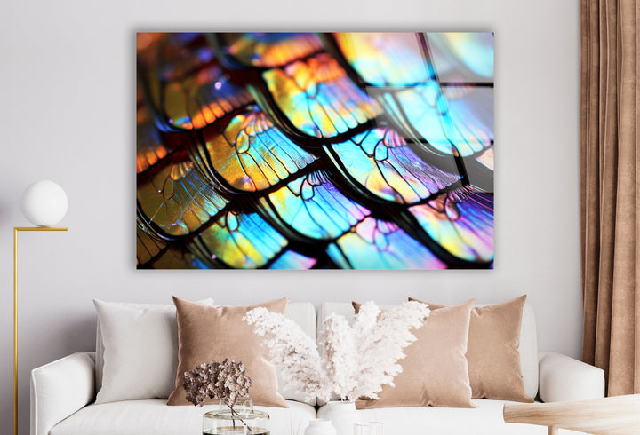 Serene Horizon Wandkunst – Minimalistischer abstrakter Glasdruck 