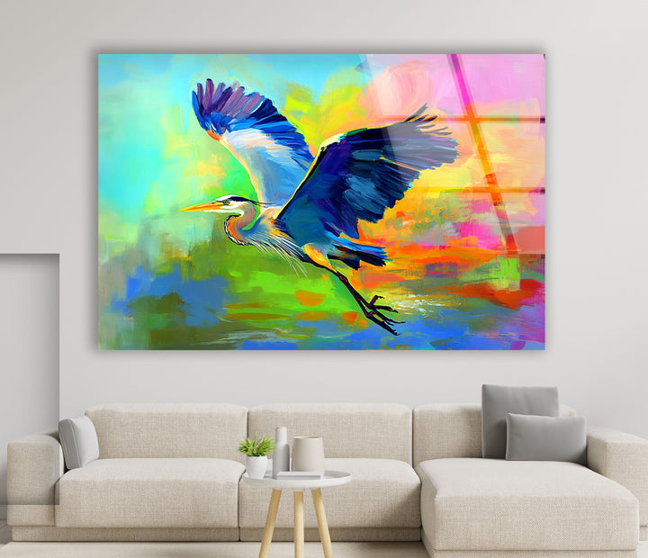 Soaring Radiance – Lebendige Flug-Wandkunst aus Glas