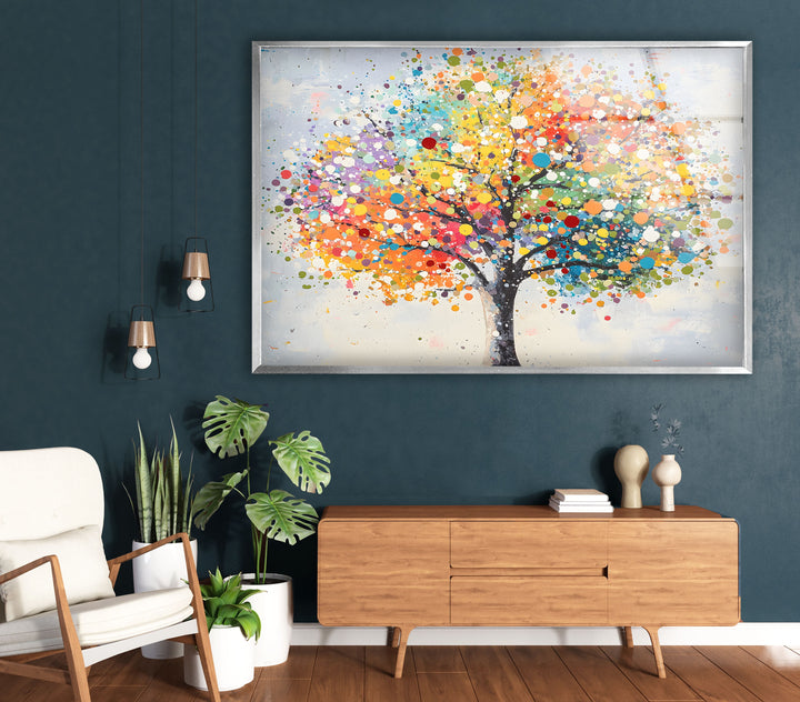 Color Splash Tree Glass Wall Art art glass wall art, glass wall art pictures

