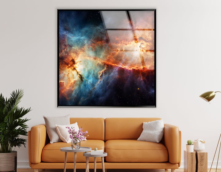 Urban Vortex Wandkunst – Dynamischer abstrakter Glasdruck 