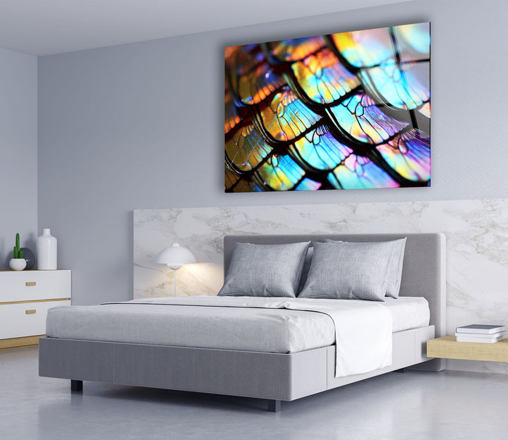 Serene Horizon Wandkunst – Minimalistischer abstrakter Glasdruck 