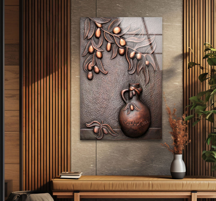 Bronze Art Glass Wall Art photo print on glass, prints on glass wall art
