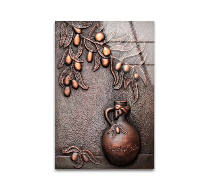 Bronze Art Glass Wall Art picture on glass wall art, photos printed on glass
 