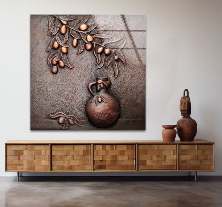 Bronze Art Glass Wall Art large glass photo prints, glass wall photos
