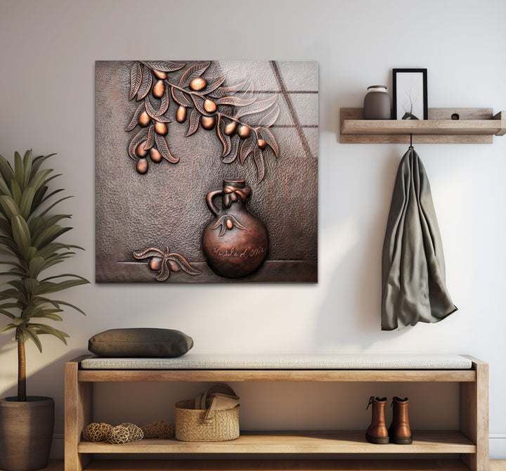 Bronze Art Glass Wall Art custom glass photo prints, large glass prints

