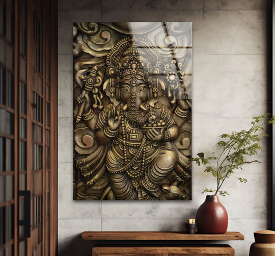 Buddha metal art glass wall art with vivid colors and 8K UV printing elevates your home and brings an aura of serenity plus a religious motif