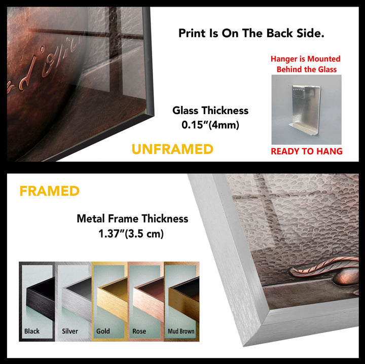 Bronze Art Glass Wall Art
