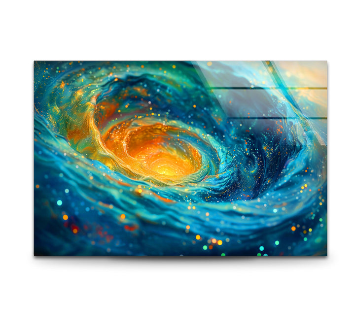 Modern Abstract Paintings on Glass