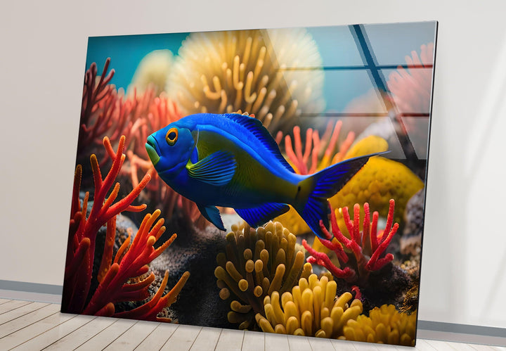 Tropical Fish Glass Wall Art glass pictures for Wall, glass prints wall art