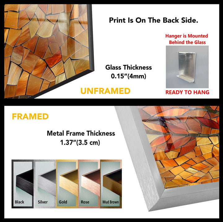 Stained Tree Tempered Glass Wall Art - MyPhotoStation