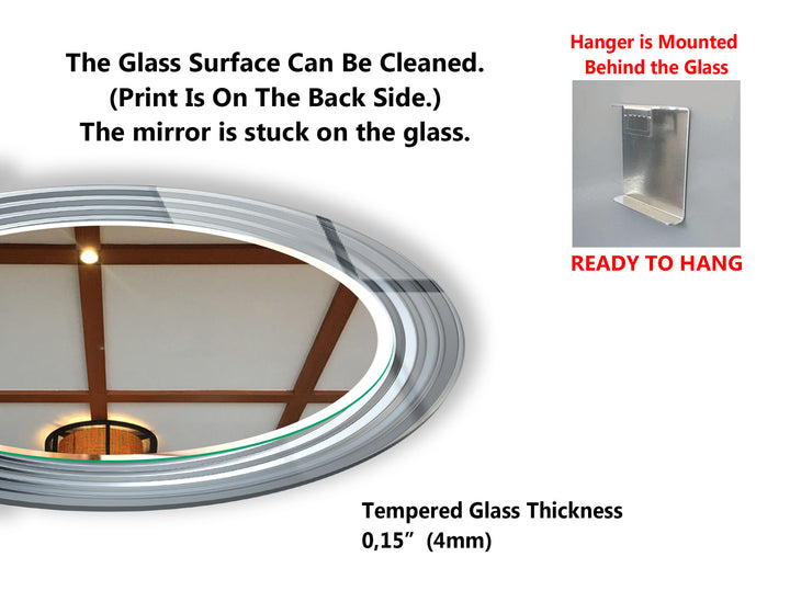 Modern Chrome Spiral Mirror – Sleek Round Wall Accent Design