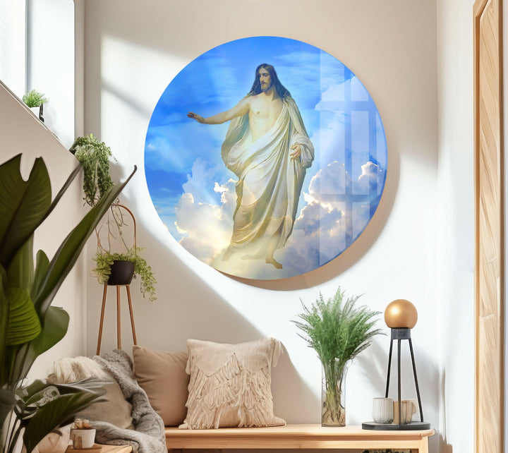 Jesus on Heaven Artwork Glass Collections
