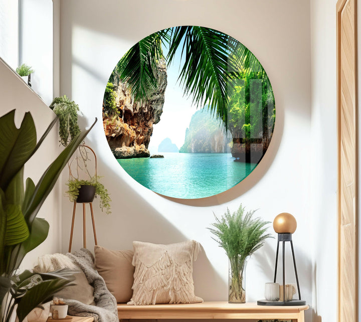 Thailändische Insel Ko Phi Phi Lee Glaswandkunst