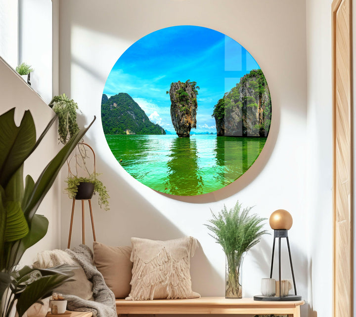 A mesmerizing landscape wall art piece with Thailand’s exotic seascape in vibrant colors.

