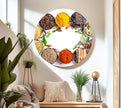 Kitchen Spices Tempered Glass Wall Art