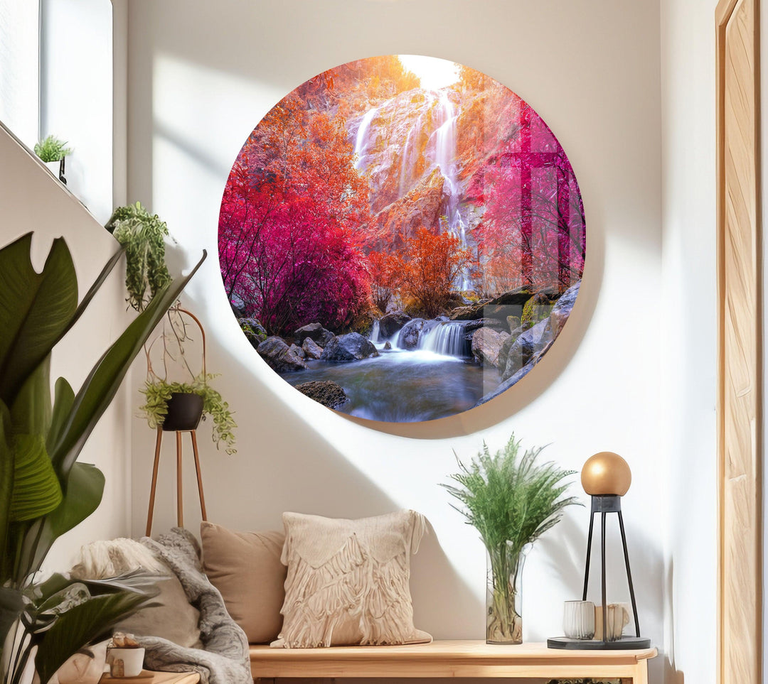 Khlong Lan Glass Wall Art print on glass, glass printed photos
