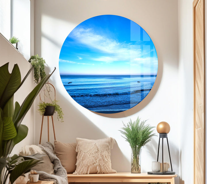 A mesmerizing ocean landscape with gentle ripples and a soothing atmosphere.
