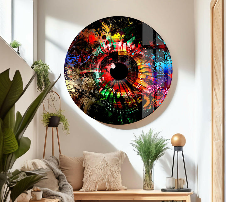Coole abstrakte Augenglas-Wandkunst