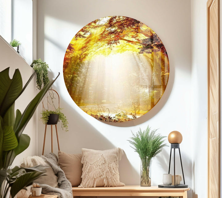Stunning Abstract Glass Artwork Panels