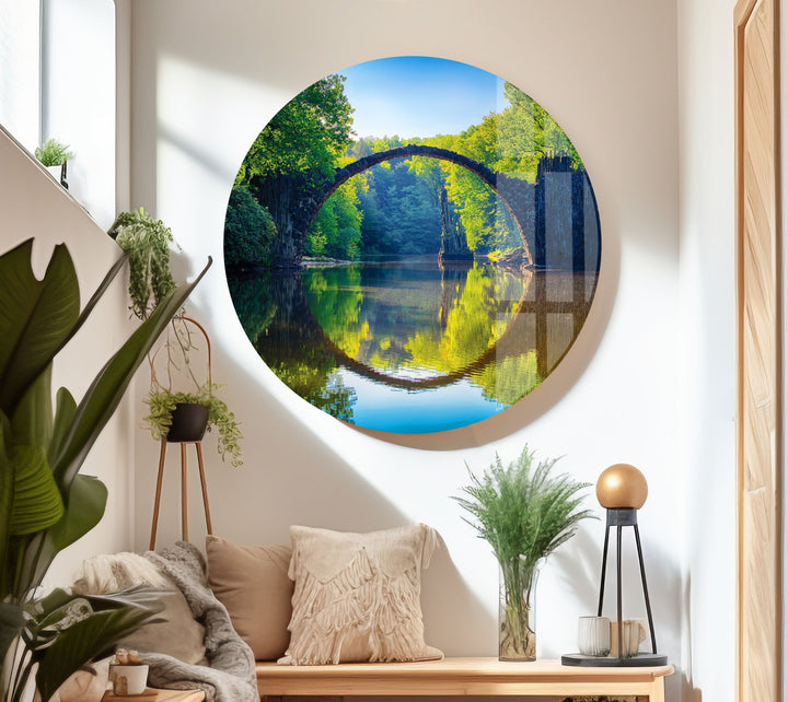 Glaswandkunst „Teufelsbrücke“