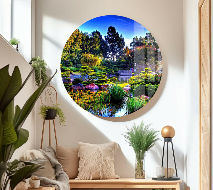Nature Lake Landscape Glass Wall Art custom glass photo prints, large glass prints