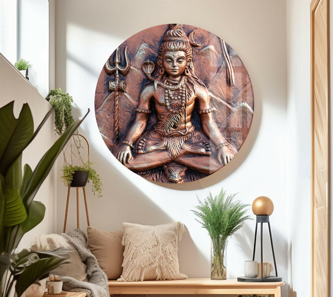 Spiritual Buddha Glass Wall Artwork | Custom Glass Photos
