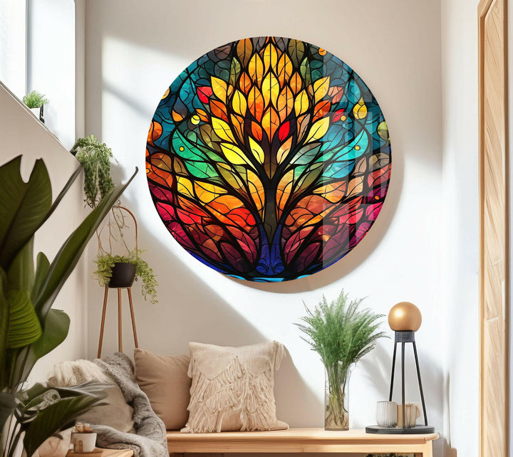Life of Tree Decor Glass Wall Art glass photo prints, glass picture prints