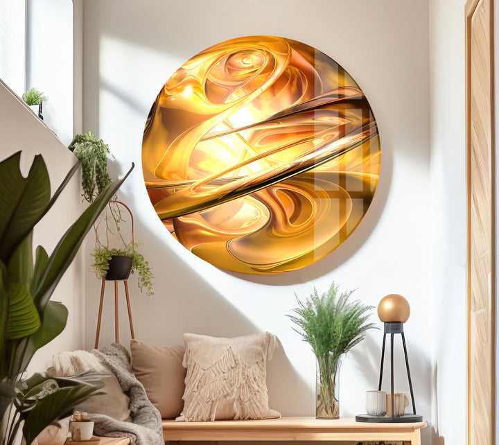 Ganesh 3D tempered glass wall art