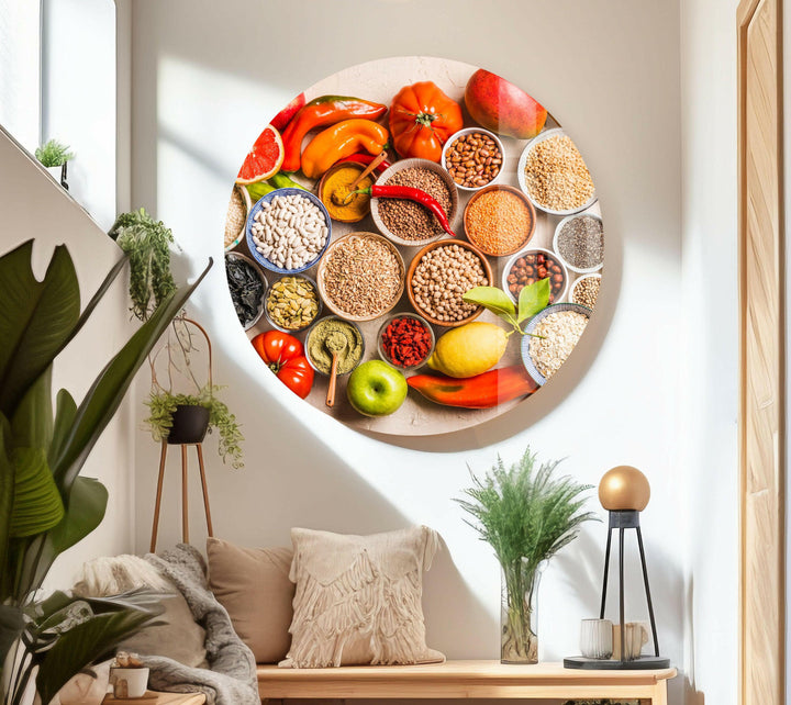 Modern Kitchen Glass Wall Art, glass wall decor, glass wall art decor