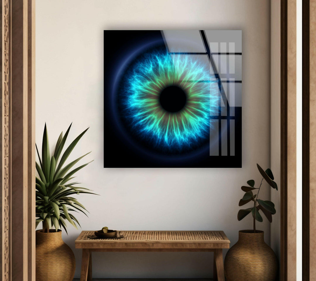 Blaues Auge, Glaswandkunst