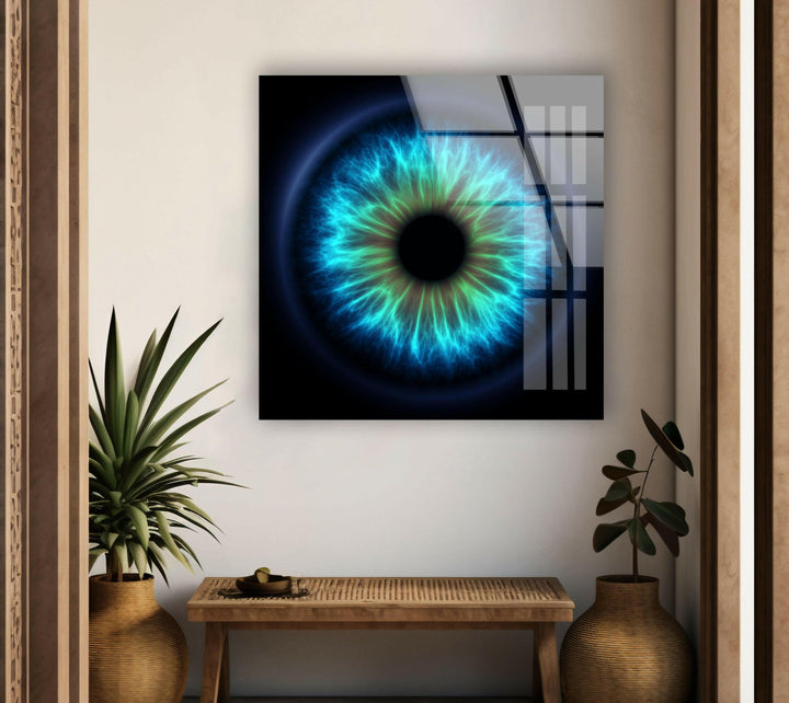 Blaues Auge, Glaswandkunst